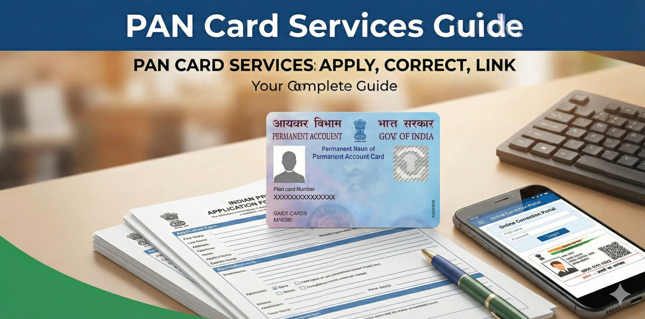 The Complete Guide to PAN Card Services: New Applications, Corrections & Linking